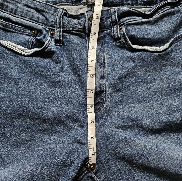 Women's High Rise Denim Shorts High Rise Long Length Size 8 DKNY Jeans - Picture 5 of 7